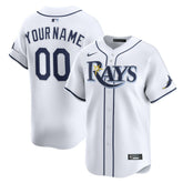 White Tampa Bay Rays Nike Home Limited Custom Jersey