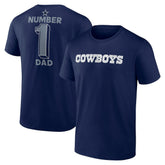 #1 Dad Jersey T-Shirt - Dallas Cowboys T-shirts