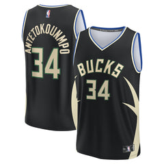 Fanatics Giannis Antetokounmpo Milwaukee Bucks Fast Break Replica Player Jersey