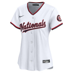 White Washington Nationals Nike Women's Home Limited Custom Jersey