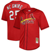 Red Mark McGwire St. Louis Cardinals Mitchell & Ness Big & Tall Cooperstown Mesh Batting Practice Jersey