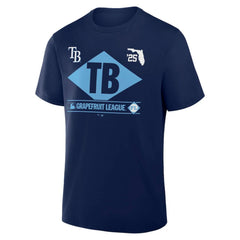 Navy Tampa Bay Rays Fanatics 2025 Spring Training Grapefruit League True Icon T-Shirt