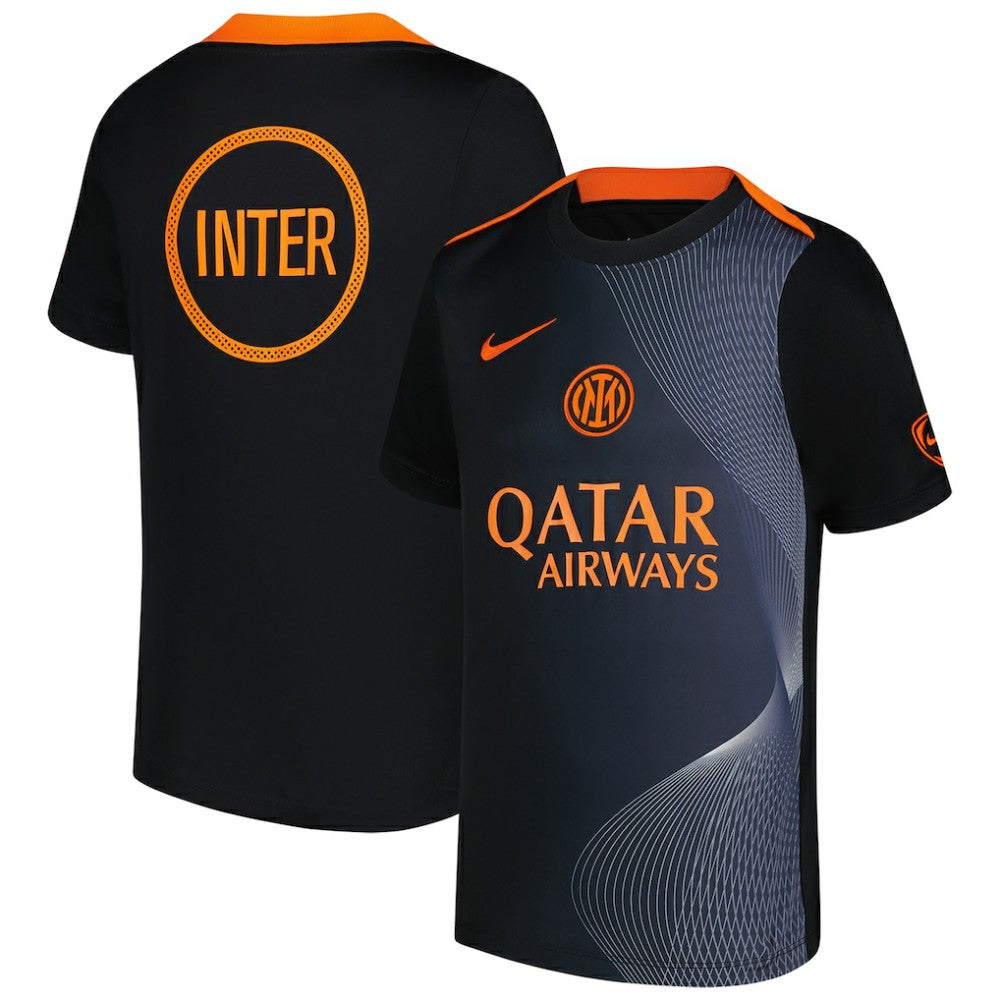 Inter Milan Youth 2025/26 Third Academy Pro Pre-Match Dri-Fit Top