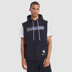 2025 Rivalries Collection Standard Issue Sideline Dri-FIT Sleeveless Hoodie - Los Angeles Rams Hoodies