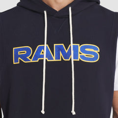2025 Rivalries Collection Standard Issue Sideline Dri-FIT Sleeveless Hoodie - Los Angeles Rams Hoodies
