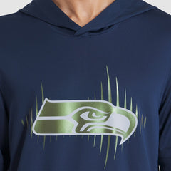 2025 Rivalries Collection Sideline Dri-FIT Long Sleeve Hoodie T-Shirt - Seattle Seahawks Hoodies