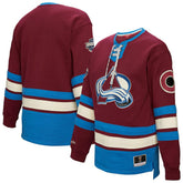 NHL Colorado Avalanche Mitchell & Ness Women's Heritage Lace-Up Pullover Sweatshirt