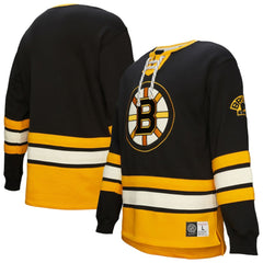 NHL Boston Bruins Heritage Lace-Up Pullover Sweatshirt