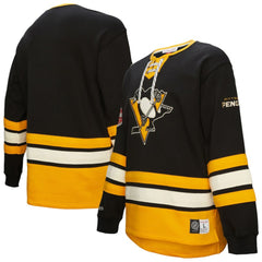 NHL Pittsburgh Penguins Heritage Lace-Up Pullover Sweatshirt