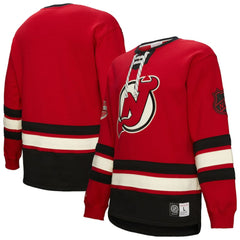 NHL New Jersey Devils Heritage Lace-Up Pullover Sweatshirt