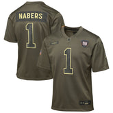 Malik Nabers Youth 2025 Salute to Service Game Jersey - New York Giants Jerseys