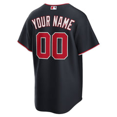Navy Washington Nationals Nike Alternate Custom Replica Jersey