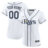 White Tampa Bay Rays Nike Women's Home Custom Replica 2.0 Jersey