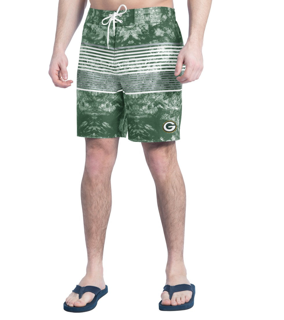 G-III Sports by Carl Banks Horizon Volley Swim Shorts - Green Bay Packers Shorts