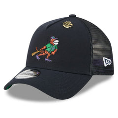 Navy Detroit Tigers New Era 2025 Big League Chew A-Frame 9FORTY Adjustable Trucker Hat