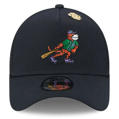 Navy Detroit Tigers New Era 2025 Big League Chew A-Frame 9FORTY Adjustable Trucker Hat