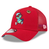 Red Philadelphia Phillies New Era 2025 Big League Chew A-Frame 9FORTY Adjustable Trucker Hat