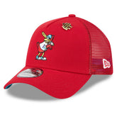 Red St. Louis Cardinals New Era 2025 Big League Chew A-Frame 9FORTY Adjustable Trucker Hat