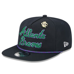 Navy Atlanta Braves New Era 2025 Big League Chew Golfer Snapback Hat