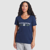 Women's 2025 Rivalries Collection Slub Dri-FIT T-Shirt - Seattle Seahawks T-shirts