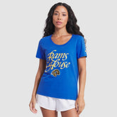 Women's 2025 Rivalries Collection Slub Dri-FIT T-Shirt - Los Angeles Rams T-shirts