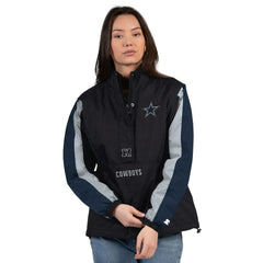 Starter Women's Thursday Night Gridiron Half-Zip Jacket - Dallas Cowboys Jackets