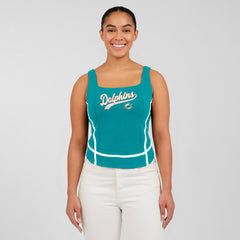 WEAR by Erin Andrews Women's Square Neck Tank Top - Miami Dolphins Tops