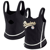 WEAR by Erin Andrews Women's Square Neck Tank Top - Pittsburgh Steelers Tops