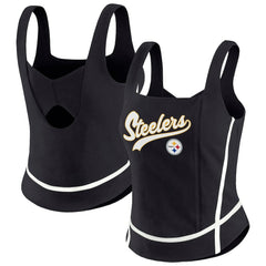 WEAR by Erin Andrews Women's Square Neck Tank Top - Pittsburgh Steelers Tops