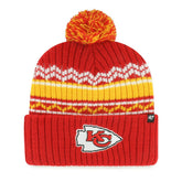 '47 Youth Polar Vortex Cuffed Knit Hat with Pom - Kansas City Chiefs Hats