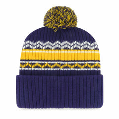 '47 Youth Polar Vortex Cuffed Knit Hat with Pom - Minnesota Vikings Hats