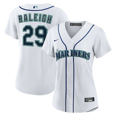 White Cal Raleigh Seattle Mariners Nike Women's Home Replica Jersey