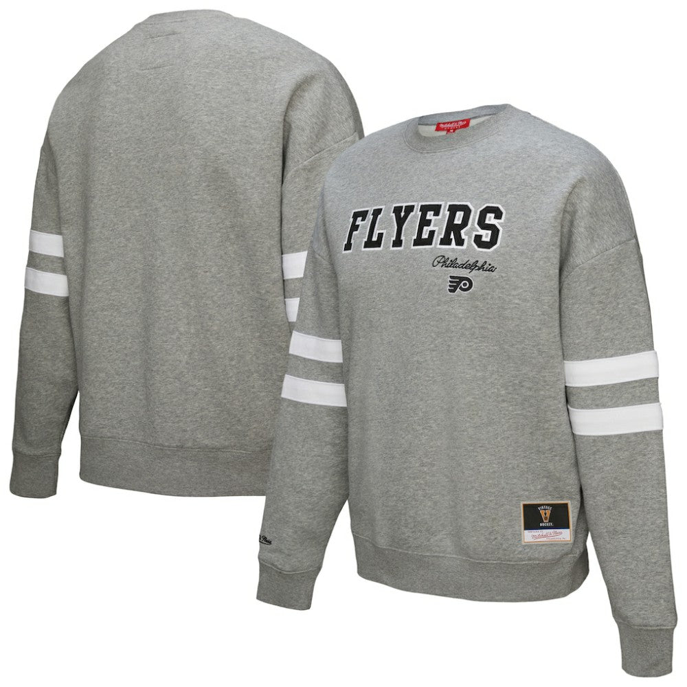 NHL Philadelphia Flyers Mitchell & Ness Women's Logo Lightweight Pullover Sweatshirt