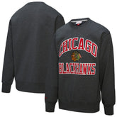NHL Chicago Blackhawks Mitchell & Ness Playoff Win Fleece Pullover Sweatshirt