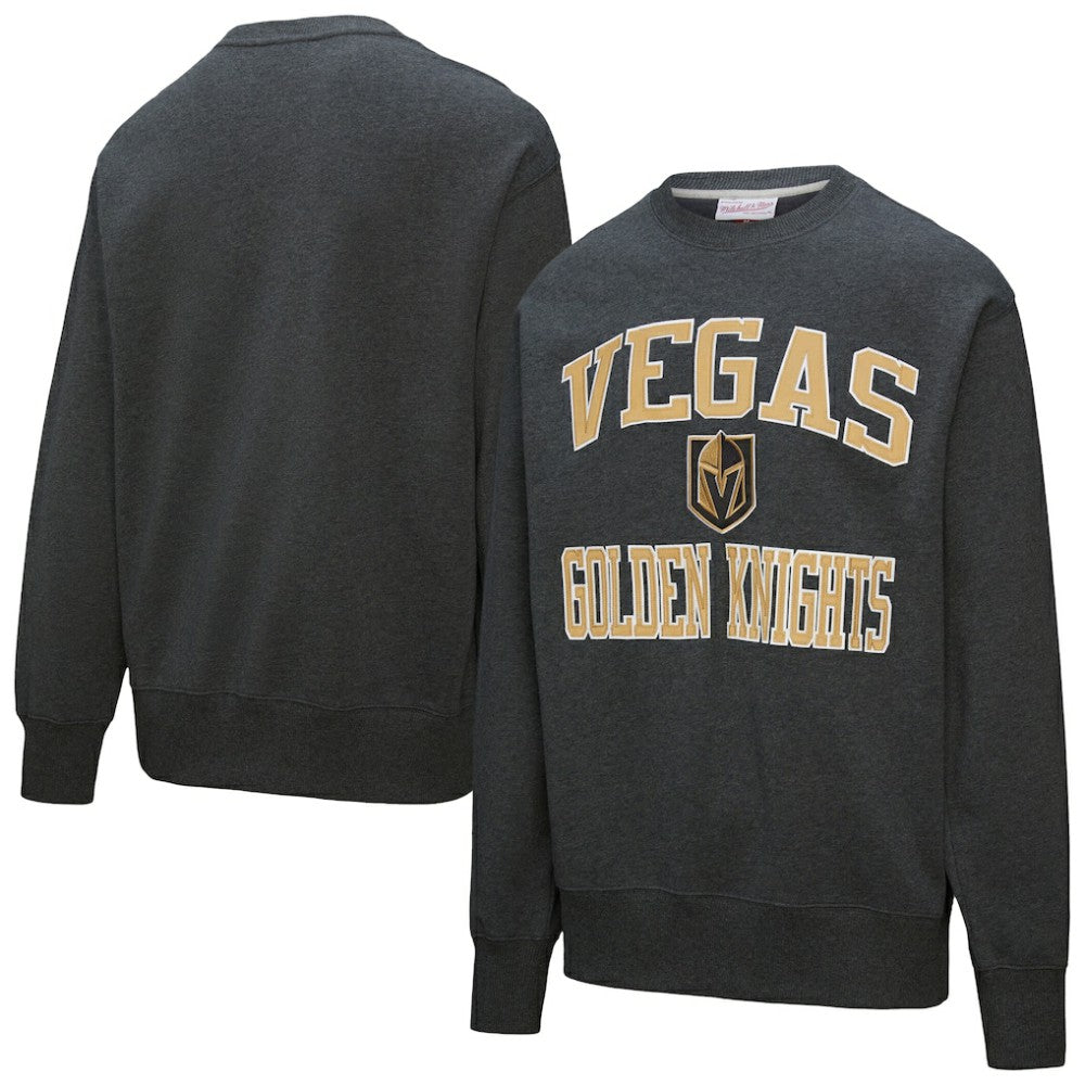 NHL Vegas Golden Knights Mitchell & Ness Playoff Win Fleece Pullover Sweatshirt