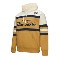 NHL Columbus Blue Jackets Mitchell & Ness Head Coach Pullover Hoodie
