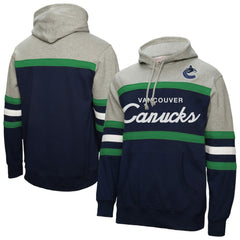 NHL Vancouver Canucks Mitchell & Ness Head Coach Pullover Hoodie