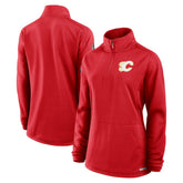 NHL Calgary Flames Fanatics Women's Authentic Pro Rink Quarter-Zip Pullover