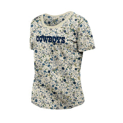 Women's Glam Game Floral Scoop Neck T-Shirt - Dallas Cowboys T-shirts