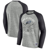 Heather Gray Tampa Bay Rays Darius Rucker Collection by Fanatics Raw Edge Raglan Long Sleeve Baseball T-Shirt