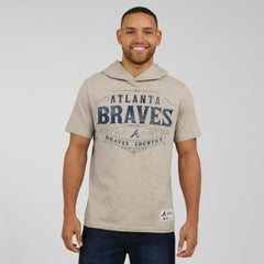 Tan Atlanta Braves Darius Rucker Collection by Fanatics Hooded T-Shirt