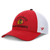 NHL Chicago Blackhawks Fanatics Authentic Pro Rink Adjustable Trucker Hat