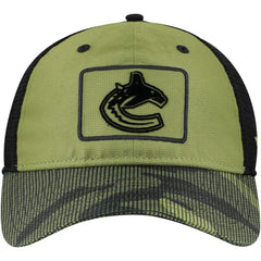 NHL Vancouver Canucks Fanatics Military Appreciation Trucker Adjustable Hat