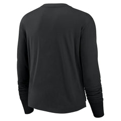Women's Large Logo Cropped Long Sleeve Fashion T-Shirt - Las Vegas Raiders T-shirts