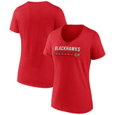 NHL Chicago Blackhawks Fanatics Women's V-Neck T-Shirt