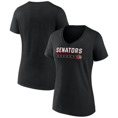 NHL Ottawa Senators Fanatics Women's V-Neck T-Shirt