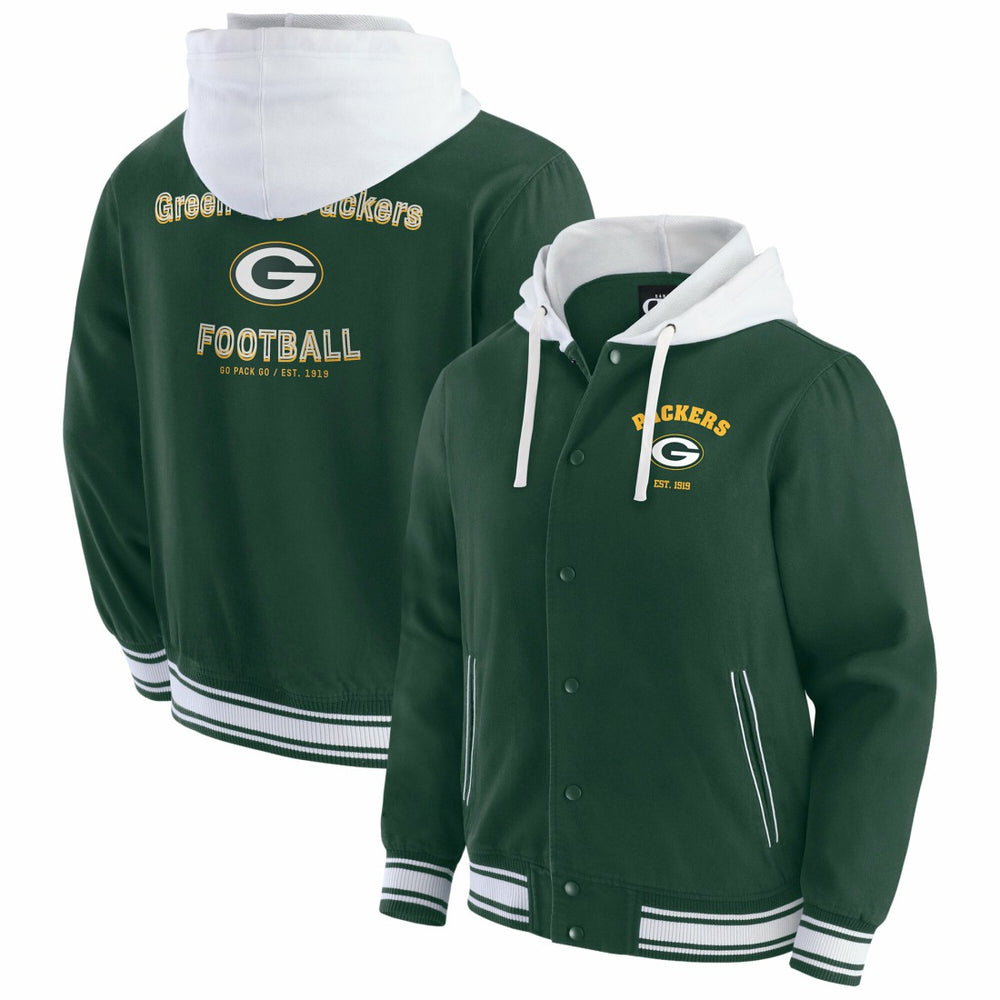 Darius Rucker Collection Full-Snap Hoodie Jacket - Green Bay Packers Hoodies