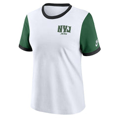 Women's Rewind Ringer Tri-Blend T-Shirt - New York Jets T-shirts