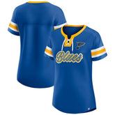 NHL St. Louis Blues Fanatics Women's Iconic Athena Lace-Up T-Shirt