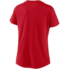 Red Washington Nationals Nike Women's Local Team Tri-Blend V-Neck T-Shirt